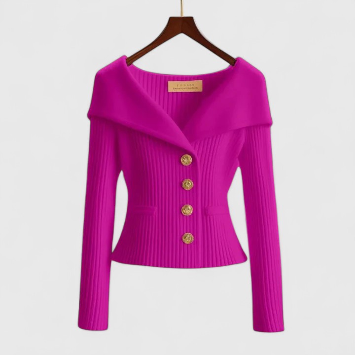 Gabrielle - Sculpted Knit Cardigan