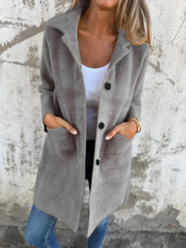 Solène – Plush Coat for Effortless Warmth & Feminine Elegance