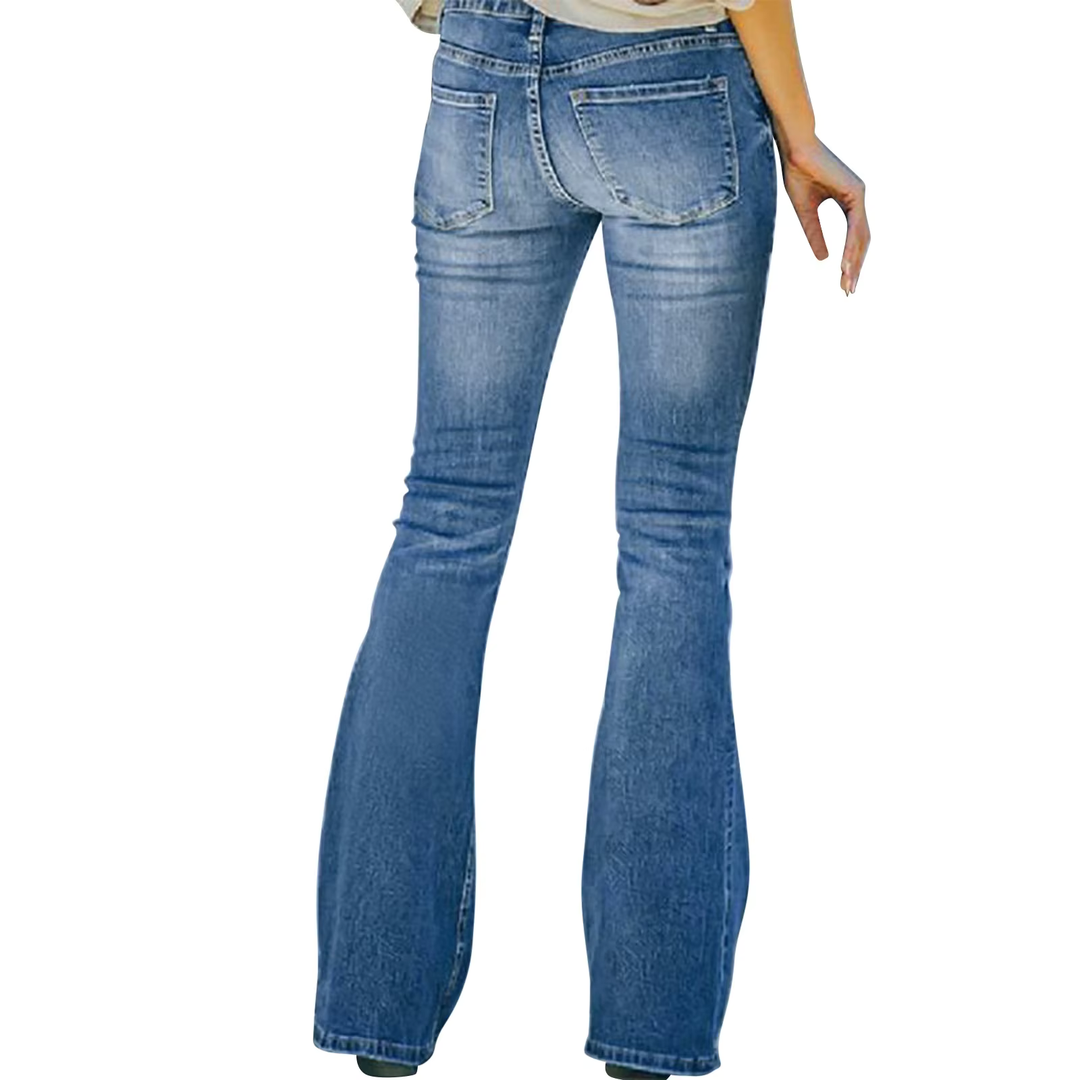 Aveli - Comfortable High Waist Vintage Flared Jeans
