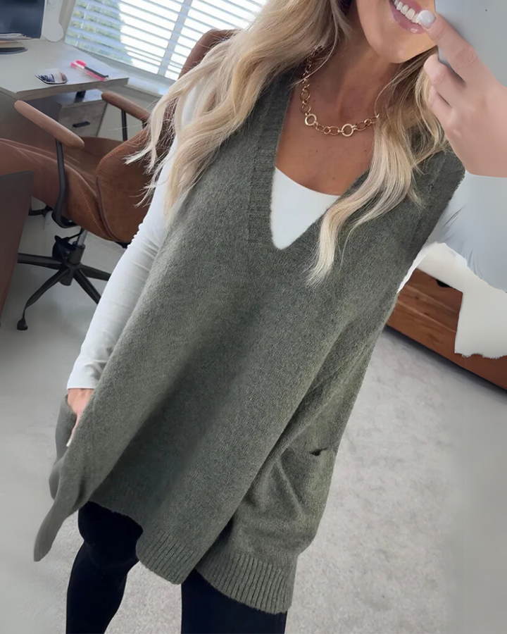 Maya – Cozy Knit Vest for Fashionable Everyday Warmth