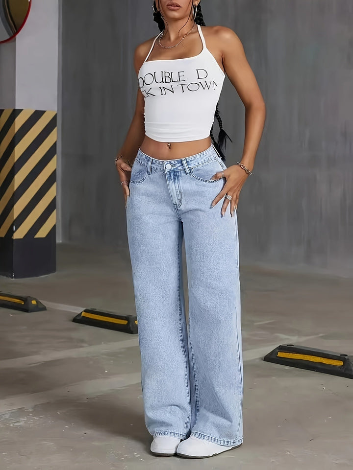 Philippa - Trendy High-Waisted Denim