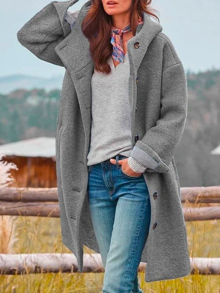 Marilyn – Classic Wool-Blend Coat for Effortless Warmth
