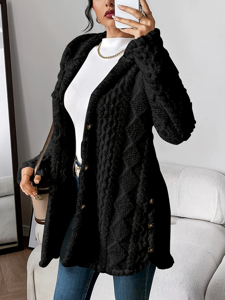 Oriane – Plush Hooded Cardigan for Cozy Confidence All Season