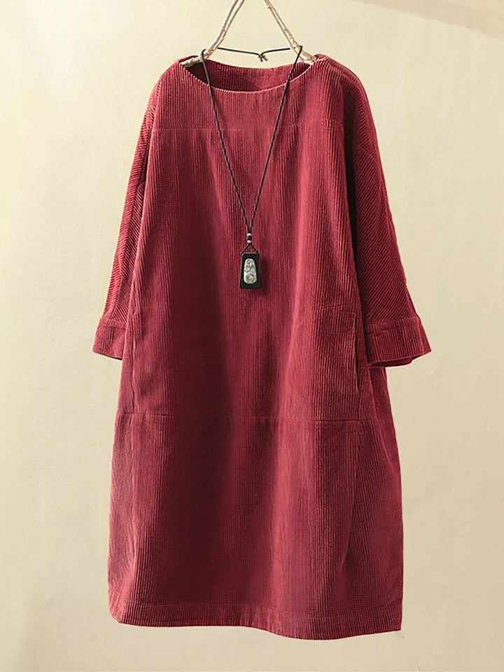 Bonnie – Classic Corduroy Tunic Dress