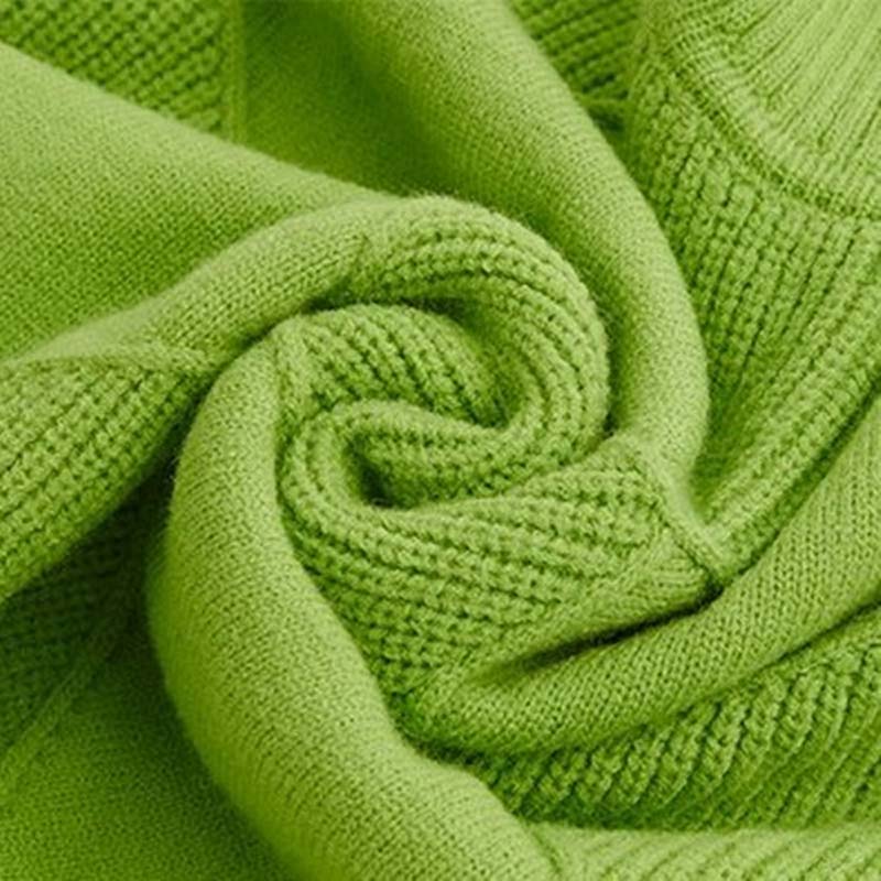 Denise – Textured Turtleneck Knit Sweater