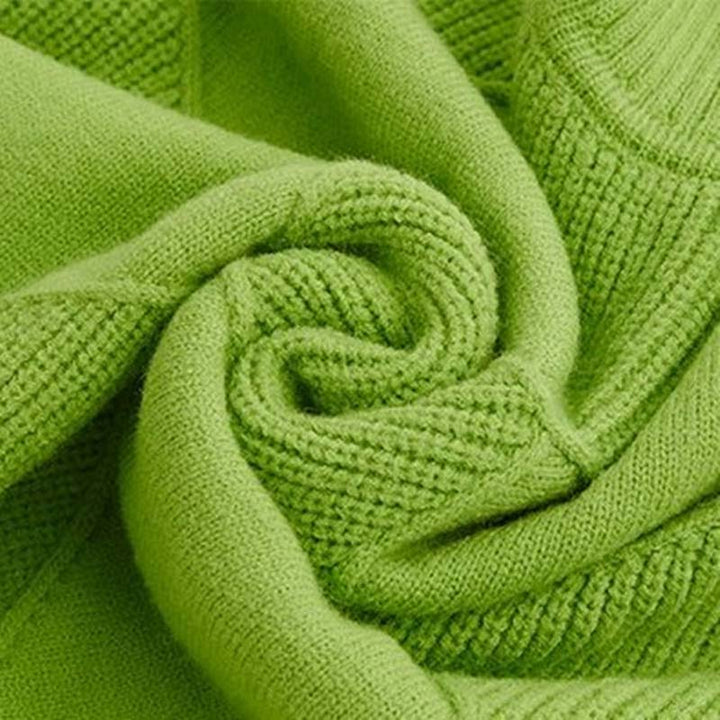 Denise – Textured Turtleneck Knit Sweater