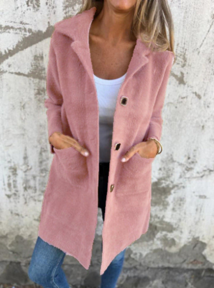 Solène – Plush Coat for Effortless Warmth & Feminine Elegance