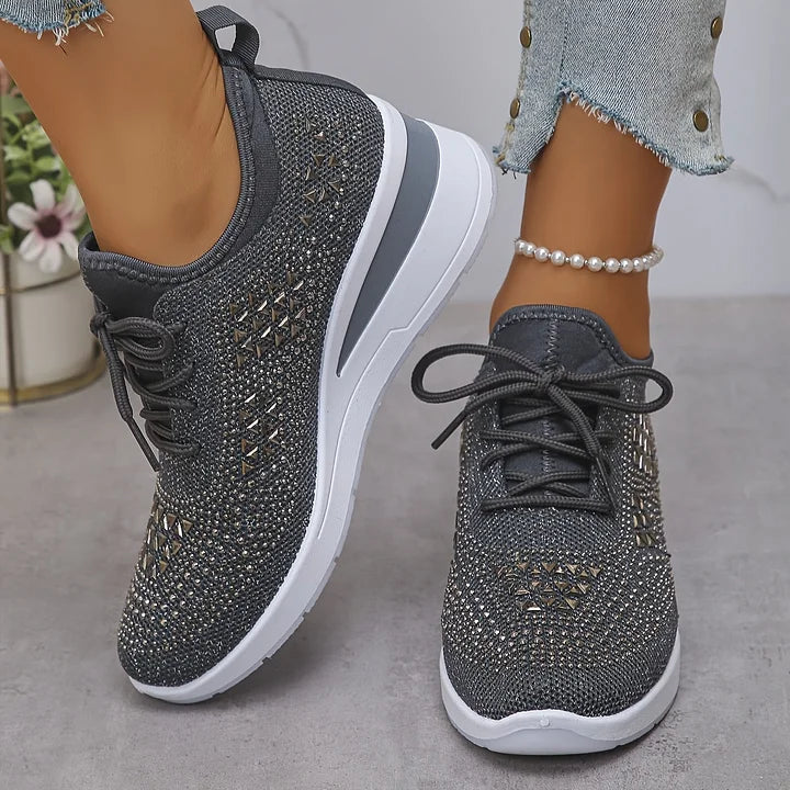 Delphine – Orthopaedic Trainers with Sparkling Elegance