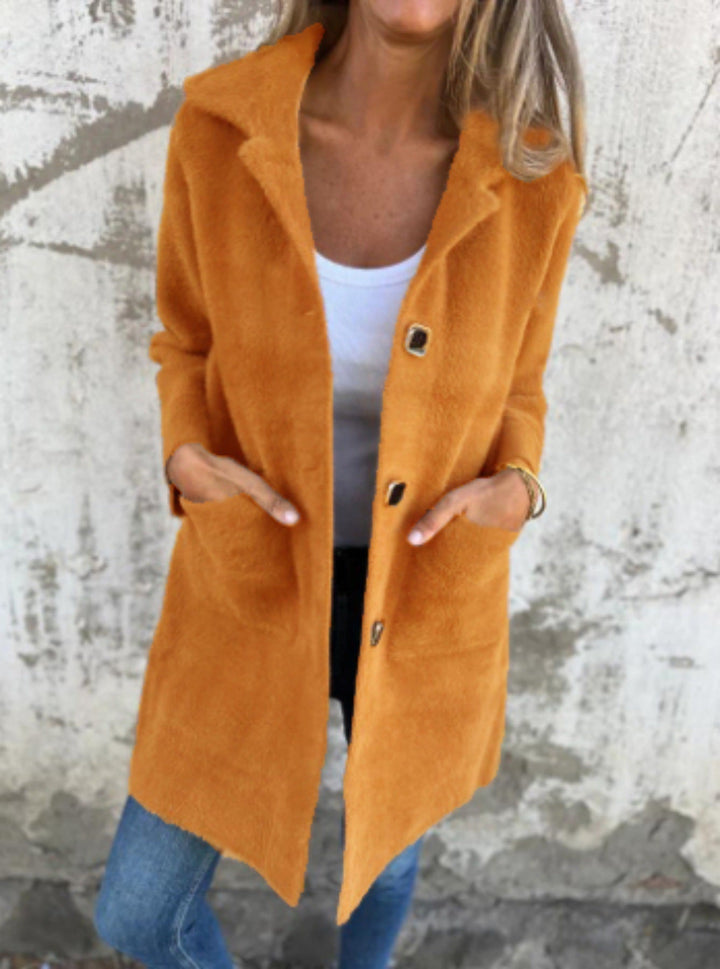 Solène – Plush Coat for Effortless Warmth & Feminine Elegance