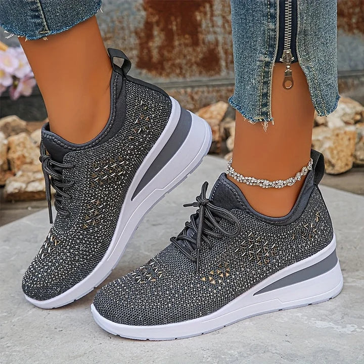 Delphine – Orthopaedic Trainers with Sparkling Elegance