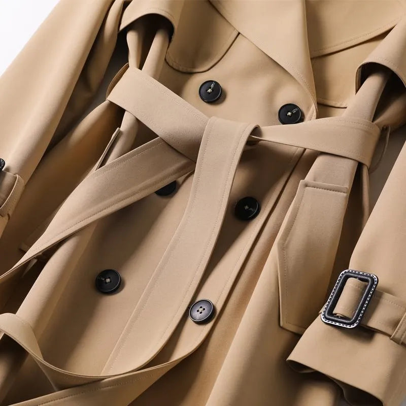 Nina – Timeless Double-Breasted Trench Coat