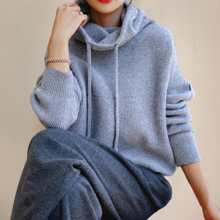 Mila – Soft Knit Hooded Pullover