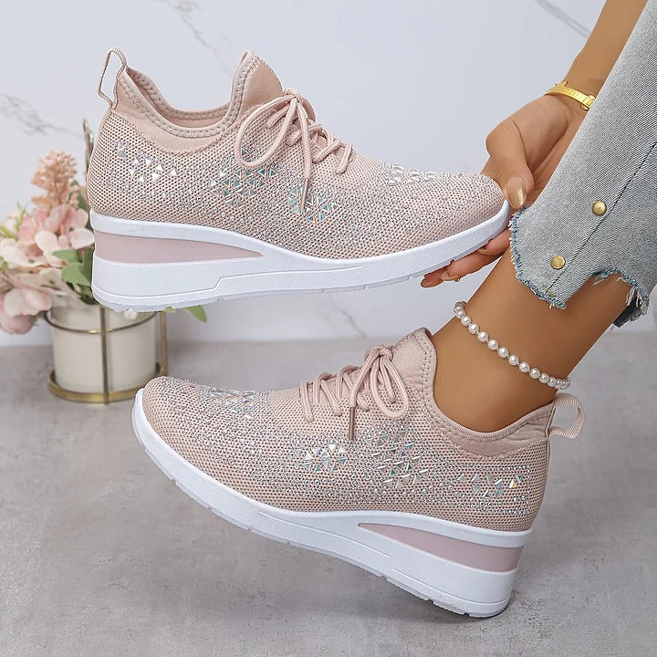 Delphine – Orthopaedic Trainers with Sparkling Elegance