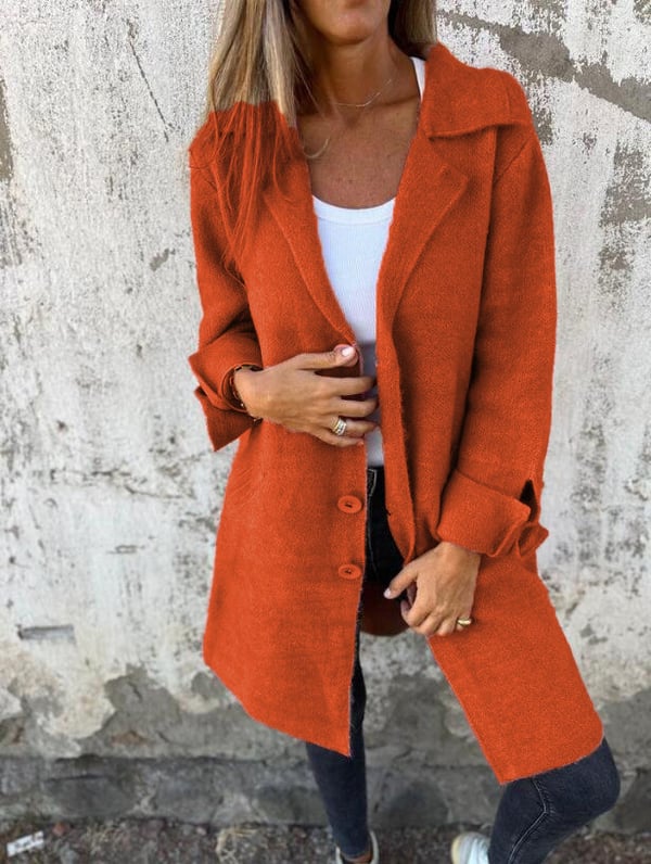 Candace – Effortless Elegance Long Blazer Coat