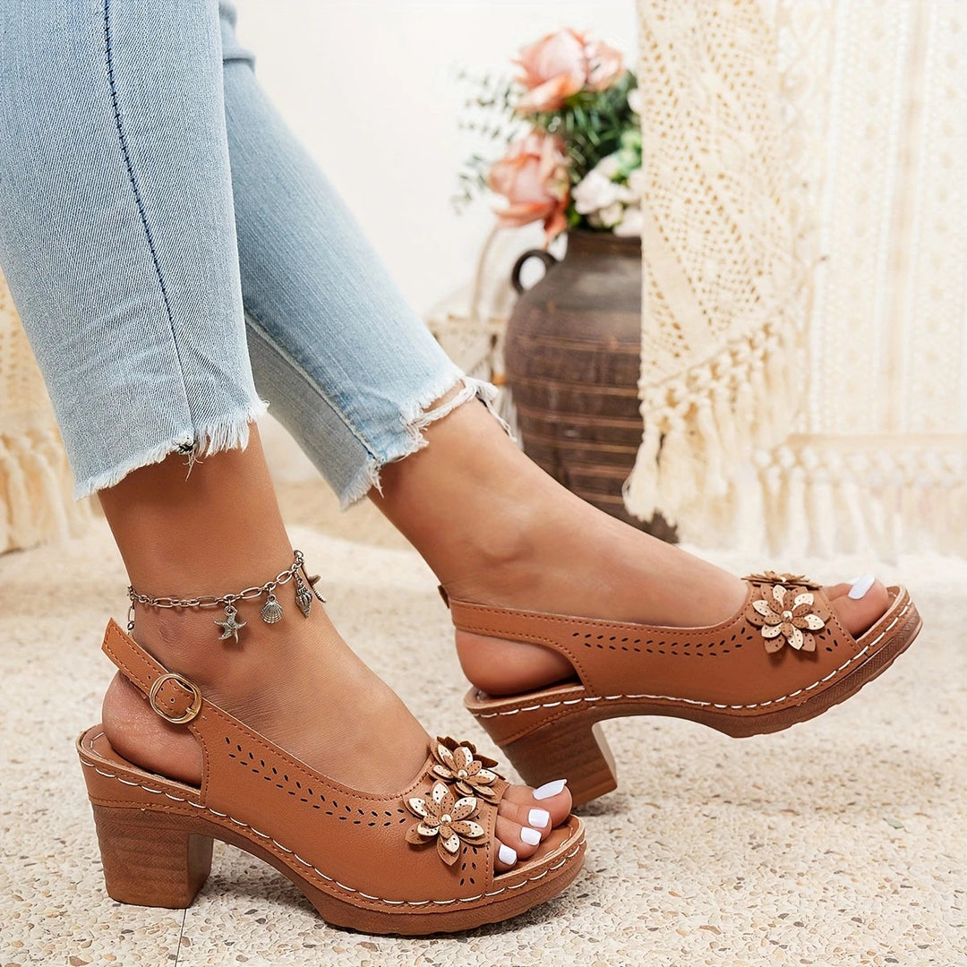 Diana - Stylish Thick Heeled Sandals