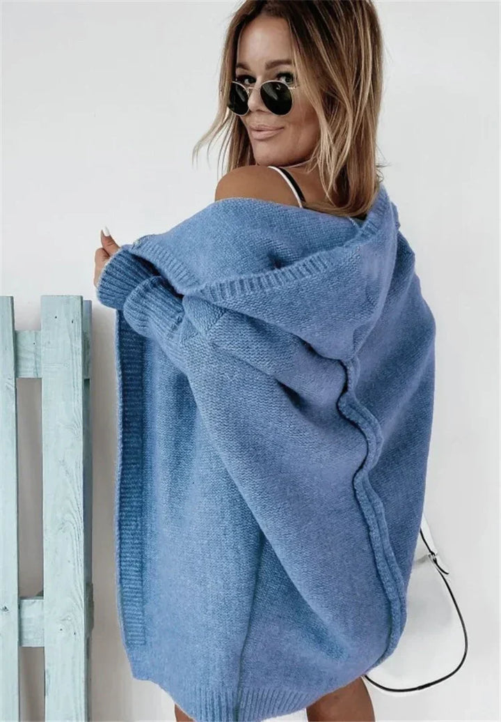 Heidi - Cozy oversized hooded cardigan