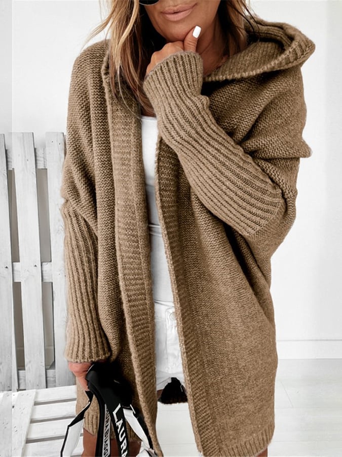 Heidi - Cozy oversized hooded cardigan
