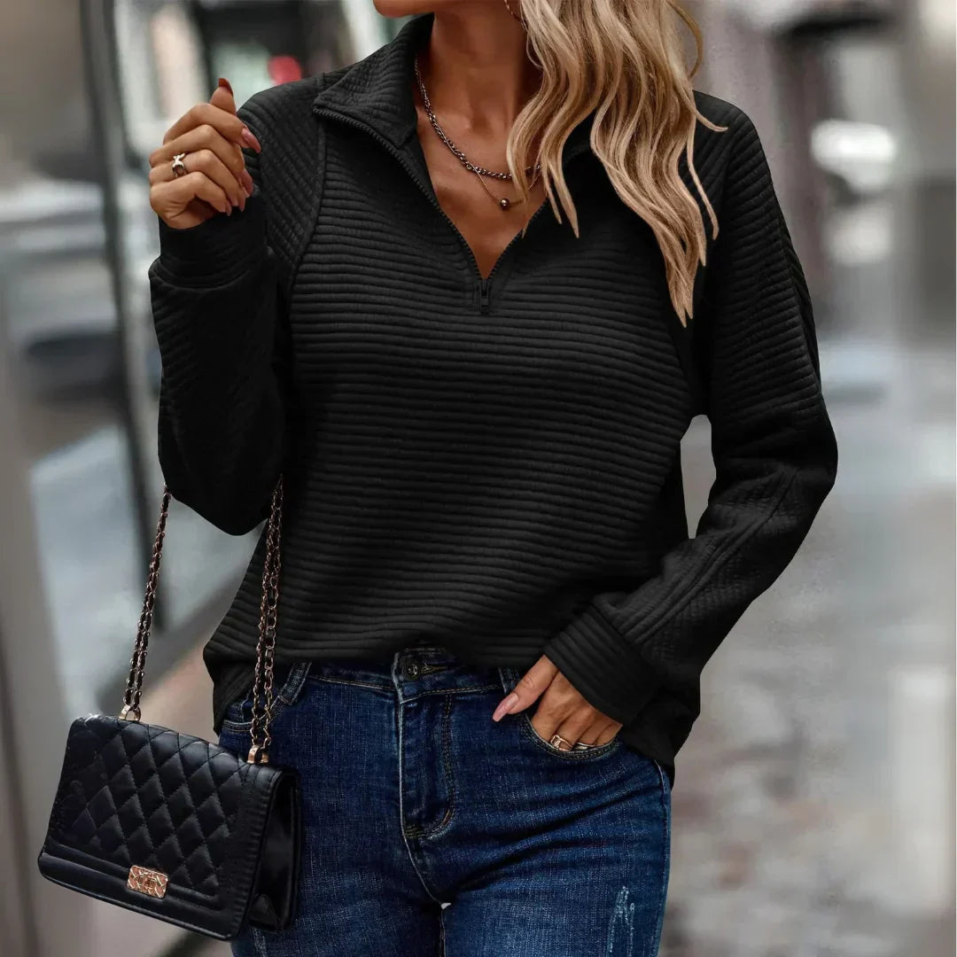 Helena - Ribbed Long-Sleeve Sweater