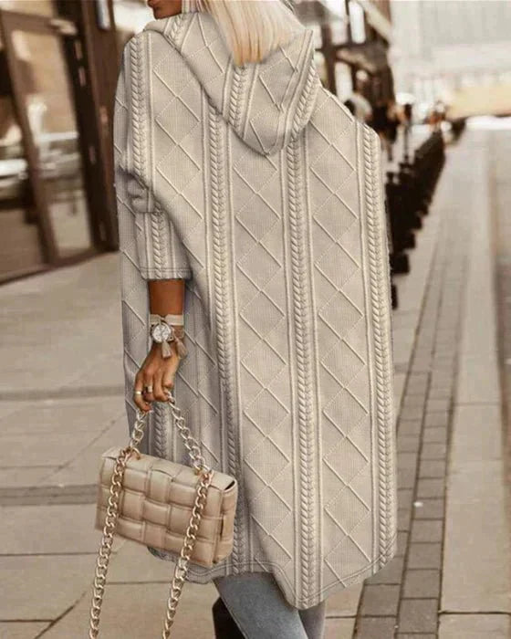 Addison – Cozy Knit Hooded Cardigan for Effortless Warmth