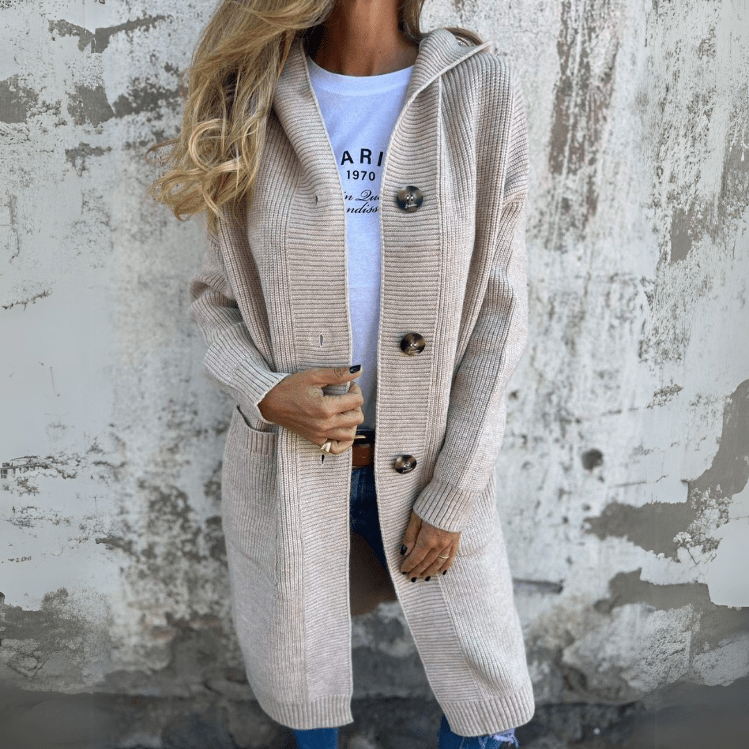 Ivana – Cozy Layer Sophisticated Long Cardigan for All-Day Warmth