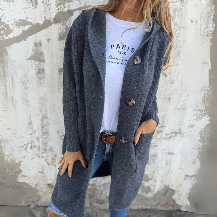Ivana – Cozy Layer Sophisticated Long Cardigan for All-Day Warmth