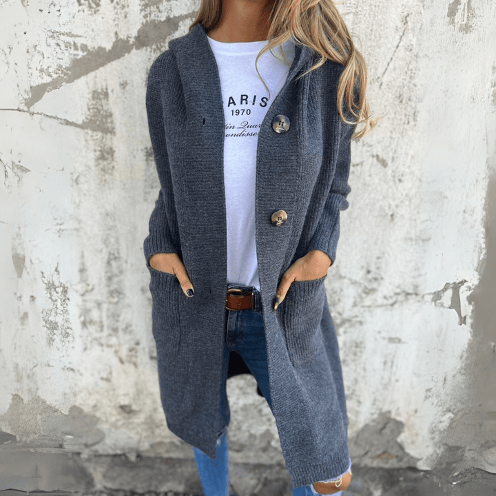 Ivana – Cozy Layer Sophisticated Long Cardigan for All-Day Warmth