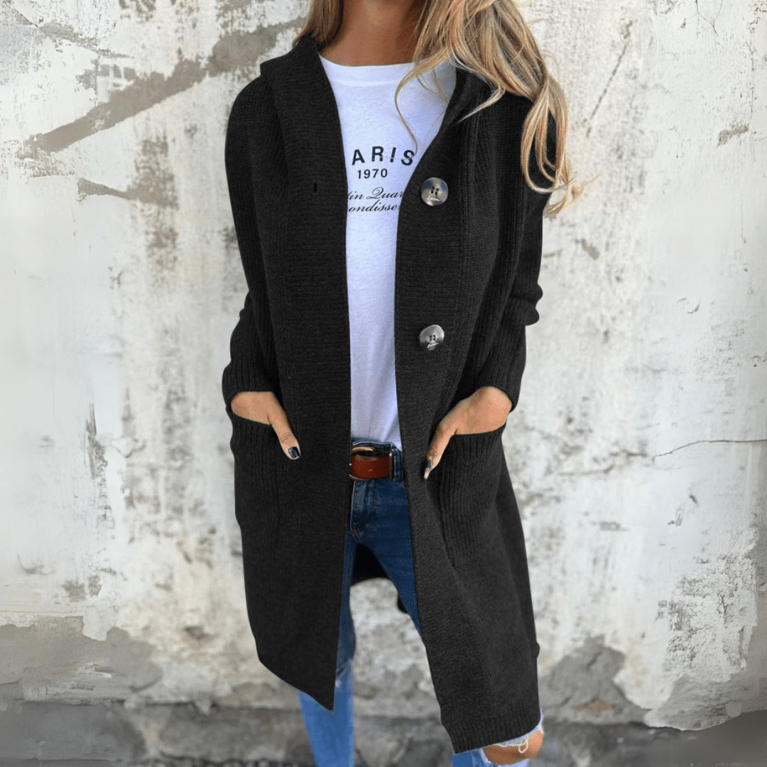 Ivana – Cozy Layer Sophisticated Long Cardigan for All-Day Warmth