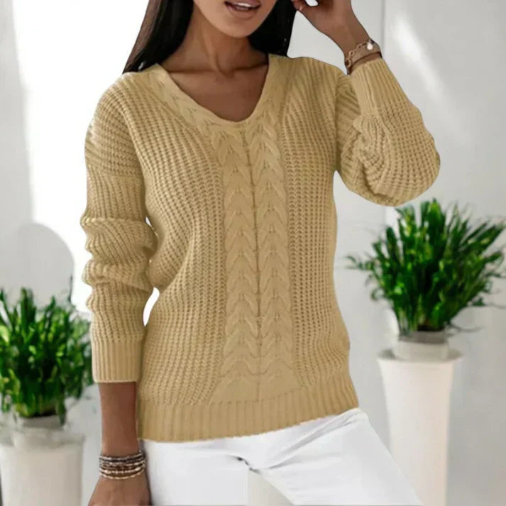 Tessa – Classic V-Neck Sweater