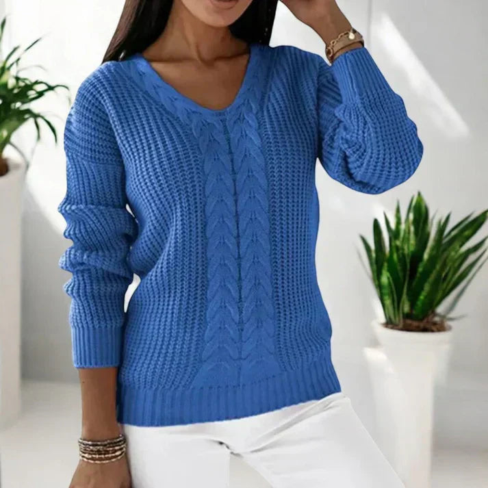 Tessa – Classic V-Neck Sweater