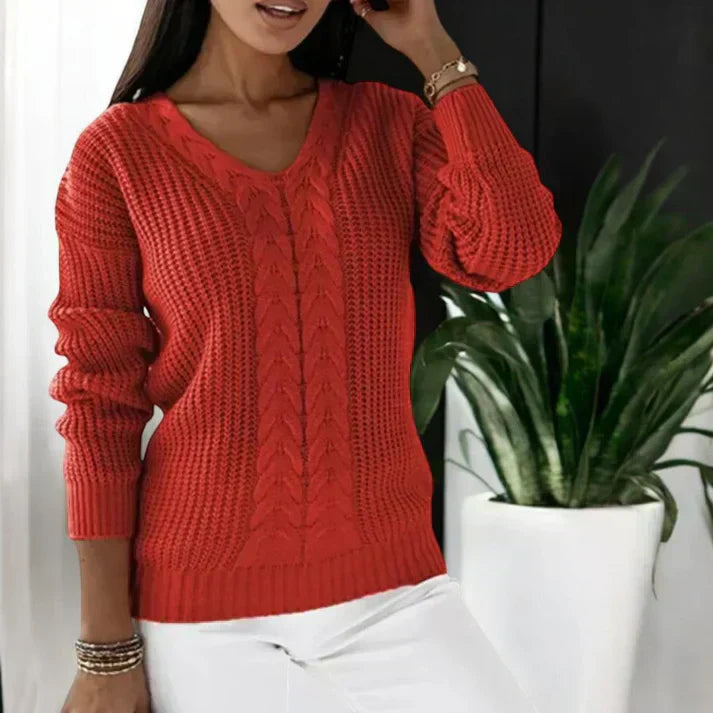 Tessa – Classic V-Neck Sweater